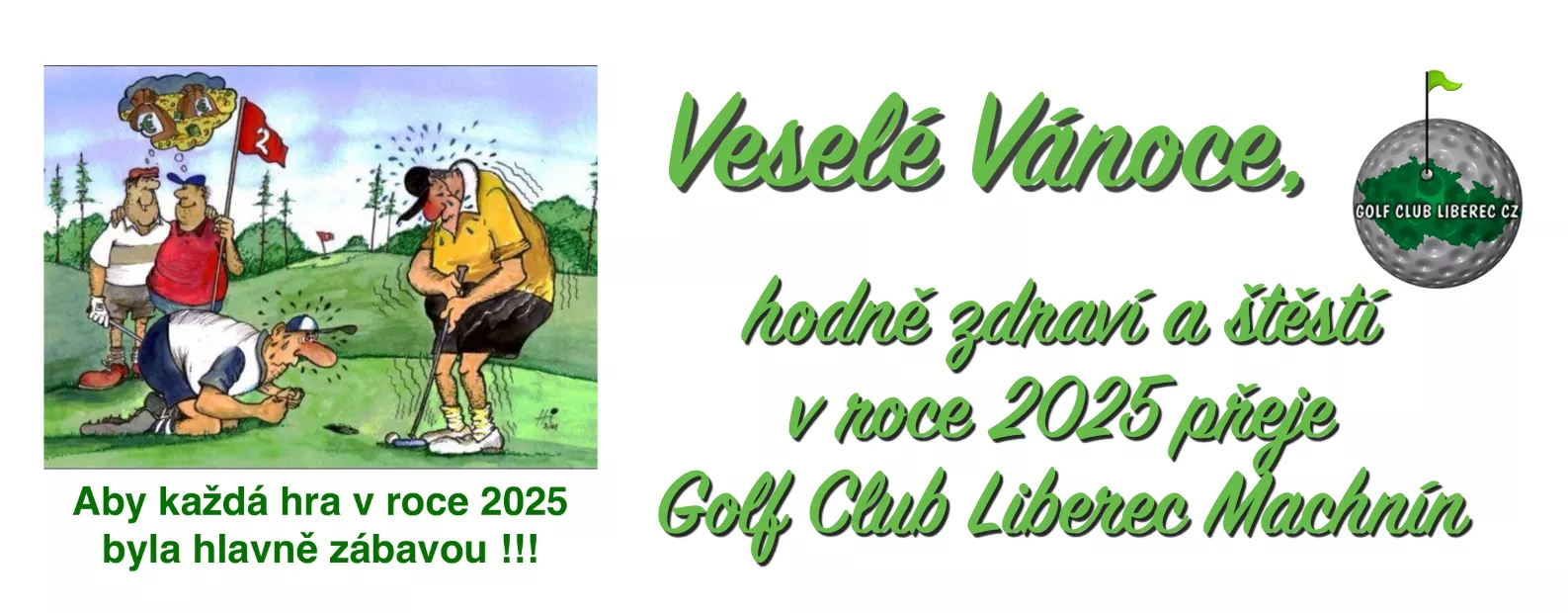 Krásné Vánoce přeje GOLF CLUB LIBEREC